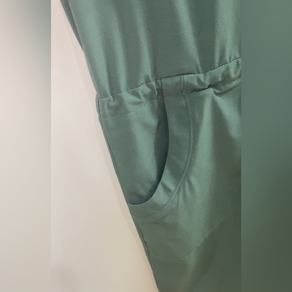 Prana Norma Sleeveless Athleisure Activewear Dress, Green, Size M - Picture 8 of 12